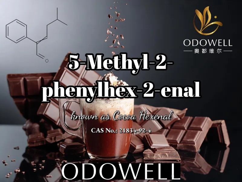 ​Molann ODOWELL 5-Methyl-2-phenylhex-2-enal le haghaidh Feidhmchláir cócó, Seacláide agus Mocha