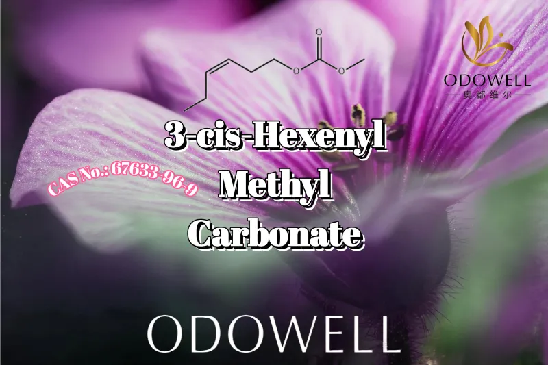 ​Molann ODOWELL Carbónáit Methyl 3-cis-Hexenyl le haghaidh Feidhmchláir Violet-Duilleog Nádúrtha agus Cumhráin Ghlais